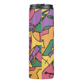 Feierliche chaotische Doodle Thermosbecher (Rückseite)