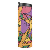 Feierliche chaotische Doodle Thermosbecher (Nach rechts gedreht)