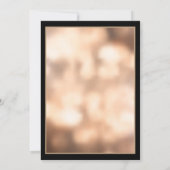 Feierliche Chic Diamonds, Frame Wedding Anniversar Einladung (Rückseite)