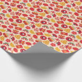 Feierliche chinesische Neujahrssymbole Geschenkpapier (Ecke)