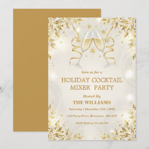 Feierliche Cocktail-Mixer-Party Einladung