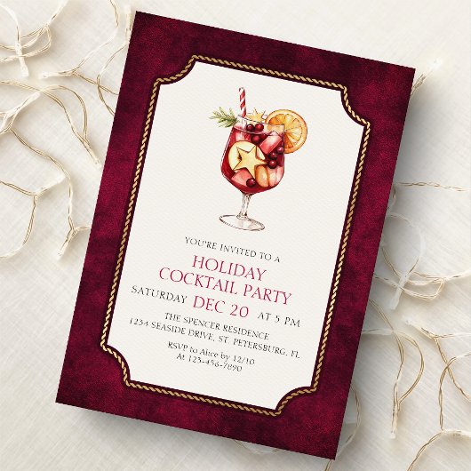 Feierliche Cocktailparty Einladung