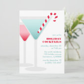 Feierliche Cocktails Einladung zur Feier (Stehend Vorderseite)