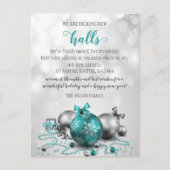 Feierliche Dekoration der neuen Hallen Ankündigung Postkarte (Vorderseite)