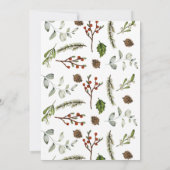 Feierliche Einladung, Abendessen und Cocktails Einladung (Rückseite)