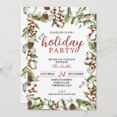 Feierliche Einladung, Abendessen und Cocktails Einladung (Vorne/Hinten)