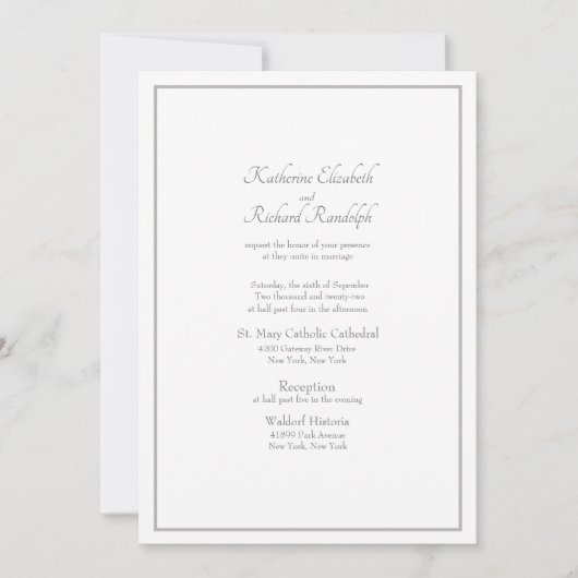 Feierliche Einladung der Eltern (Vorderseite)