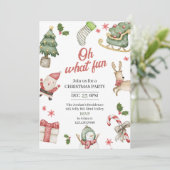 Feierliche Einladung, Feierabend, Weihnachtsfeier Einladung (Stehend Vorderseite)