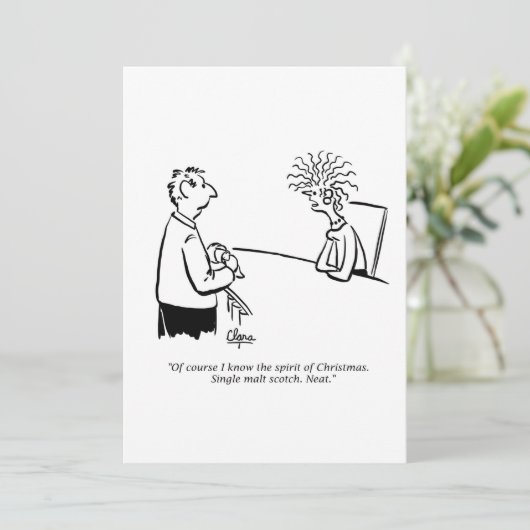 Feierliche Einladung - Geist der Weihnachten (Stehend Vorderseite)