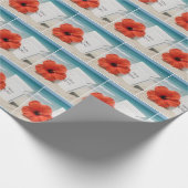 Feierliche Einladung in Sand Geschenkpapier (Ecke)