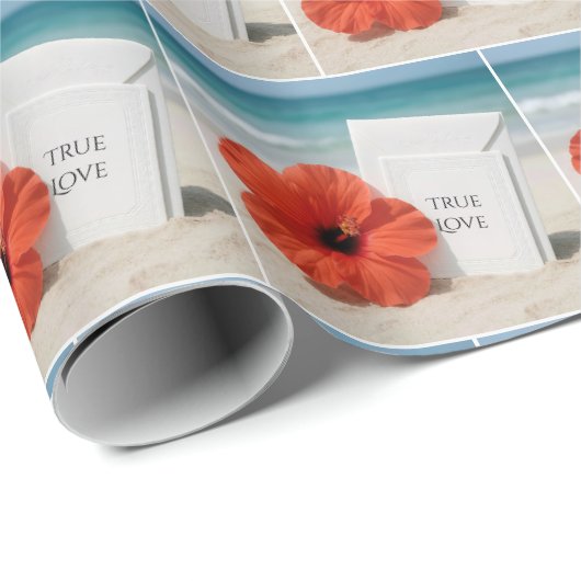 Feierliche Einladung in Sand Geschenkpapier (Rolleneckpunkt)