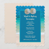 Feierliche Einladung zu den Sand Dollars zum Jubil (Vorne/Hinten)