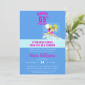 Feierliche Einladung zum 65. Geburtstag (Stehend Vorderseite)