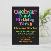 Feierliche Einladung zum Geburtstag (Stehend Vorderseite)