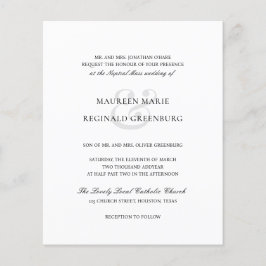 Feierliche Einladung zum Hochzeitsfeiern Flyer