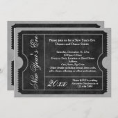 Feierliche Einladung zum Silvesterabend-Party (Vorne/Hinten)