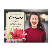 Feierliche Einladung zur Foto Graduation Party