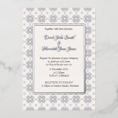 Feierliche Einladung zur Hochzeit mit Folie (Vorderseite)