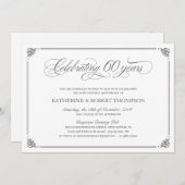 Feierliche Einladungen zum 60. Jahrestag (Vorne/Hinten)