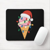 Feierliche Eiscreme mit Weihnachtsbeleuchtung und Mousepad (Mit Mouse)