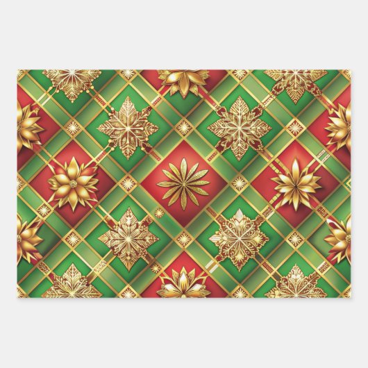 Feierliche Elegance Geschenkpapier Set (Vorderseite 2)