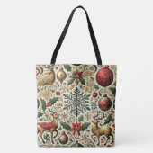 Feierliche Elegante Weihnachtsmuster Tasche (Vorderseite)