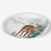 "Feierliche Eleganz: Weihnachtenз о р б и и топ Pappteller (Schrägansicht)