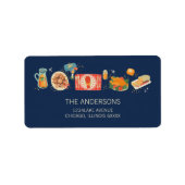 Feierliche Essenszeiten Komfort und Joy-Adresse Adressaufkleber (Vorne)