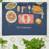 Feierliche Essenszeiten und Komfort Geschirrtuch (Gefaltet)