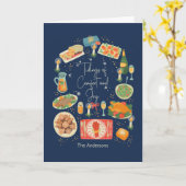 Feierliche Essenszeiten und Komfort Karte (Gelbe Blume)