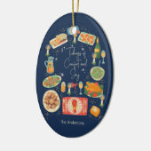 Feierliche Essenszeiten und Komfort Keramik Ornament (Links)