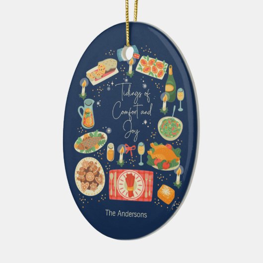 Feierliche Essenszeiten und Komfort Keramik Ornament (Links)