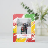 Feierliche Farbabstriche Foto Weihnachten (Stehend Vorderseite)