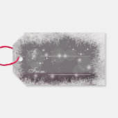 Feierliche Farben frohe Weihnachten Neues Jahr 202 Geschenkanhänger (Rückseite Horizontal)