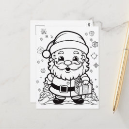 Feierliche Farben für die Weihnachtskinder Postkarte