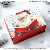 Feierliche Farben Vater Weihnachten AY5 Decoupage Seidenpapier