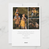 Feierliche Farbenfrohe Weihnachten Vier Foto (Rückseite)