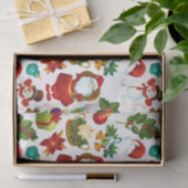 Feierliche farbenfrohe Weihnachtsfeier Seidenpapier (Geschenk)