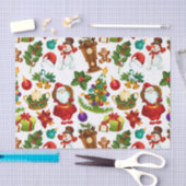 Feierliche farbenfrohe Weihnachtsfeier Seidenpapier (Handwerk)