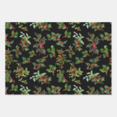 Feierliche farbenfrohe Weihnachtsfeier und Kariert Geschenkpapier Set (Vorderseite 3)