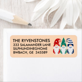 Feierliche Farbenfrohe Weihnachtsgnomen Schneefloc