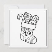 Feierliche Farbfreunde Weihnachten Strumpf (Vorderseite)