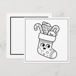 Feierliche Farbfreunde Weihnachten Strumpf