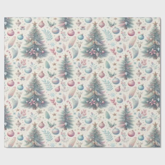 Feierliche farbige Weihnachtsverpackung Geschenkpapier (Flach)