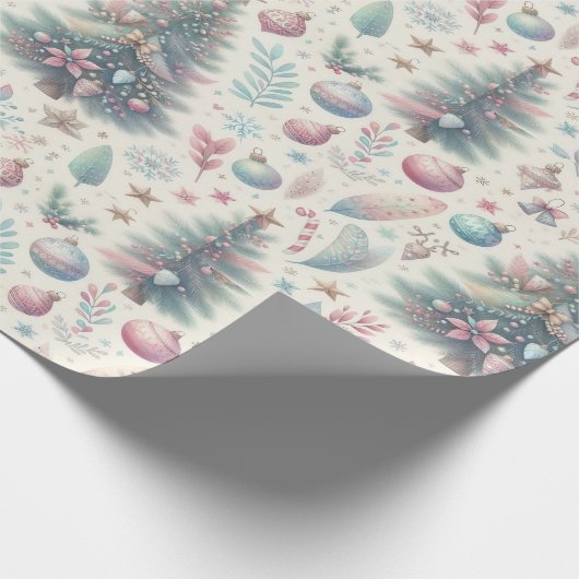 Feierliche farbige Weihnachtsverpackung Geschenkpapier (Ecke)