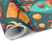 Feierliche farbige Weihnachtsverpackung Geschenkpapier (Rolleneckpunkt)
