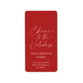 Feierliche Feier Adressaufkleber (Vorne)