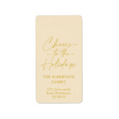 Feierliche Feier Adressaufkleber (Vorne)