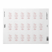 Feierliche Feier Adressaufkleber (Vorne)