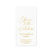 Feierliche Feier Adressaufkleber (Vorne)